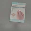 Welnove Hammer Toe Straightener - 8 Pack Broken Toe Wraps - Hammer Toe Corrector for Women - Toe Splints for Crooked Toes, Curled Toes, Bent Toes - (Large, Beige)