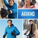 Aegend Lightweight Winter Gloves for Men Women, Warm Running Gloves Touchscreen Thermal Glove Liners for Cold Weather Driving, Cycling & Hiking, Non-Slip, Elastic Cuff, Stretchy, Durable