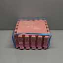 Foam Play Mat for Baby, 0.4 Inch Thick Foam Interlocking Floor Mats, Soft Non-Toxic Baby Playmat, Solid Colored Puzzle Play Mat Kids Floor Mats, 16 Tiles, Pink/Loli Pink