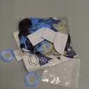 17th Birthday Decorations for Boy Men, Blue Black Happy Birthday Banner "Bruh I Am 17" (9PCS Aluminum Foil Balloon), Blue Theme Balloons, Fringe, Birthday Table Honeycomb Centerpieces (17th)