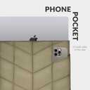 UZBL Puffy Laptop Sleeve 13-14 inch, Puffer Laptop Carrying Case for Women, Pillow Case Compatible for MacBook Air M3 2024 M2 M1, MacBook Pro 13 in 14 in, Diamond Stitched Sleeve (Khaki)