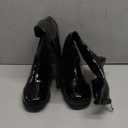 GOGO Boots for Women, Knee High Boots, Low Block Heel Zipper Boots Ladies Party Dance Shoes (8, Black)