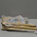 Sakugi Clothes Rack - Clothing Rack with Storage Mesh Shelf & Casters, Heavy-Duty Metal Clothing Rack for Hanging Clothes, Dresses, Coats, Large Load Capacity, Easy Assembly, Gold, 28.0"x16.9"x59.0"