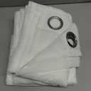 BGment White Sheer Curtains 84 Inches Long 2 Panels - Embroidered Leaf Pattern Semi Sheer Curtains Light Filtering Grommet Window Drapes for Living Room, Each Panel 52 x 84 Inch