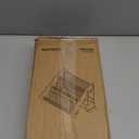 Baffect 3 Tiers Pull Down Spice Rack, Pull Out Spice Organizer for Inside Cabinets, Drop Down Spice Shelf with Spring Buffer Device for Kitchen Upper CabinetBlack