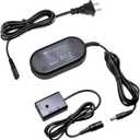 Glorich AC-PW20 AC Power Adapter NP-FW50 Dummy Battery Compatible with Cameras Sony Alpha ZV-E10 A7 A7R A7S A7II A7RII A7SII A6500 A6400 A6300 A6100 A6000 A5100 A5000 RX10 II III IV NEX-3 NEX-5 NEX-7