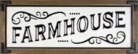 Patton Framed Metal Farmhouse Sign 11"×28"