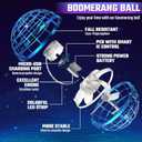 Sosuy 2025 Flying Orb Ball for Kids, Magical Hover Galaxy Cosmic Boomerang Space Floating Mini Hand Rotating Drone Stocking Stuffer Xmas Toys for Boys Girls Teen Age 6 7 8 9 10+ Blue