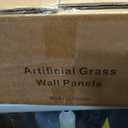 Artificial Grass Wall Panels 20"x20" 6pcs Hedge Greenery Backdrop, UV-Anti