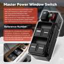 Power Window Control Switch Driver Side Compatible with 20032007 Honda Accord LX Sedan 4-Door Window Switch Replace#35750SDAH12 35750-SDA-H12 35754SDA306 35754SDA307