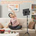 XXZU 72in Tablet Floor Stand Tripod,Tablet Stand Floor with 360 Ball Head,Height Adjustable Floor Stand Holder with Case,Tall Tripod for Phone/Music/Stream/Recording and All 4.7-13 Devices