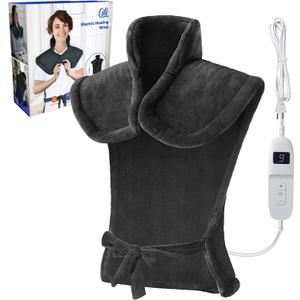 CILI Heating Pad for Back Pain Relief, 24"x36" Large Heating Pad for Neck and Shoulders Back, Electric Heat Pad with 10 Heat Settings, Back Heated Wrap, ETL Certified, Christmas Gifts for Women Men