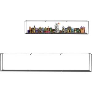 Acrylic Display Case for Lego 76444 Wizarding Shops Can be Installed on The Wall (NOT Included The Model)