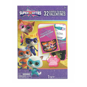 Disney Jr Super Kitties Scratch to Reveal Valentine Cards, 2 Pack 