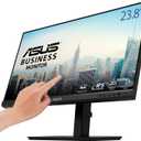 ASUS 24" 1080P Multi-Touch Monitor (BE24ECSBT) - Full HD, IPS, 10-Point Touch, IPS, Eye Care, USB-C with Power Delivery, HDMI, DisplayPort Daisy Chain, Height Adjustable, VESA Wall Mountable