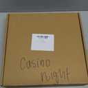 Wooden Roulette Wheel, 11 inch Solid Wood Casino Roulette Wheels for Adults, Professional Roulette Board for Home Game Night Party (Red)