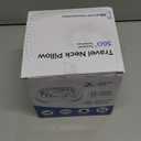 Advanced Memory Foam Neck Travel Pillow, Neck Pillow Airplane with Eye Mask & Ear Plugs, Designed for The Comfort of Travel & Office, Travel Pillow for Plane, Car, Home, Work, Dark Grey