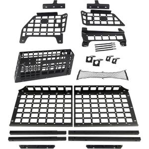 HIGH FLYING for Toyota FJ Cruiser (XJ10) 2007-2014 Car Accessories Modular Storage Molle Panel System Trunk Shelf Interior Luggage Carrier Rack Trunk Organizer (Whole Kit)