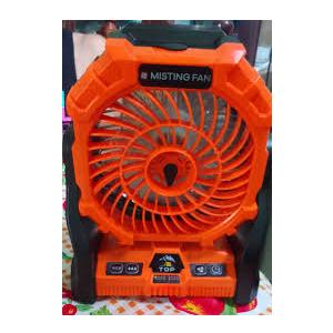 MISTING FAN Portable Misting Fan, Camping Fans with Remote, 24000mAh Rechargeable Battery Cooling Fan for Outdoors Patios, Rechargeable Fans 270° Adjustable, Hanging & Lighting for Outdoor Indoor cooling