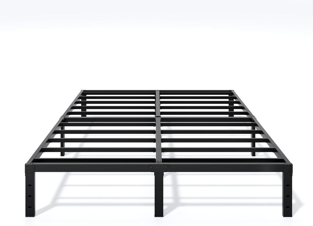Metal Bed Frame King Size - 12 Inch Heavy-Duty King Platform Bed Frame No Box Spring Needed, Easy Assembly, Noise-Free, Sturdy Mattress Foundation, Underbed Storage Space