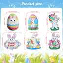 8 Pcs Easter Yard Decorations Outdoor,Easter Egg Decorations for Outside,Bunny Yard Sign with Stakes,Easters Party decor,Outdoor lawn decor Egg and bunny
