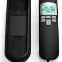 VTech CD1113 Corded Phone for Home Office - Easy-to-Use Telephone with Caller ID/Call Waiting, 13 Speed Dial Keys, No AC Power Required, Flash, Volume Control, Hearing Aid Compatible,Wall-mount, Black