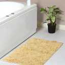 Home Weavers Modesto Bath Rug 100% Cotton Bathroom Rugs Set, Washable Rug, Soft Cotton Extra Soft and Absorbent Bath Rug, Kitchen Mat, Bath Mat Set, Bath Floor Mat Non Slip, 21"x34" Rectangle, Yellow