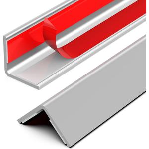 Wall Corner Protector, Walls Edge ProtectorSelf-Adhesive Wall Corner Guards,PVC Double Side Edge Protector Furniture Stairs Guard (Gray 2PCS 90cm/35.4in)