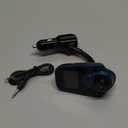 Nulaxy Bluetooth Car FM Transmitter Audio Adapter Receiver Wireless Handsfree Voltmeter Car Kit TF Card AUX 1.44 Display  KM18 Peacock Blue