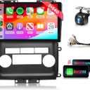 Podofo 2G+64G Car Radio for Nissan Frontier 2009-2012 with Wireless Carplay Android Auto,HiFi/16 EQ,Mirrorlink,9inch HD IPS Touch Screen Bluetooth FM RDS GPS WiFi SWC + AHD Bakcup Camera