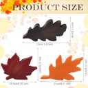 Qunclay 3 Pcs Fall Thanksgiving Decor Maple Leaves Wood Sign Autumn Leaves Wooden Table Centerpieces Fall Tiered Tray Decor Decorations for Thanksgiving Home Table Desk