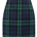 Womens High Waist Plaid Skirt Bodycon Pencil Wool Mini Skirts M