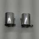 EVIL ENERGY 2.25 Inch Exhaust Clamp, 2 1/4" Butt Joint Band Clamp Sleeve Coupler Stainless Steel for Pipes, Mufflers, Catalytic Converters 2Pcs