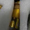 GGStudy 8-16 inch Two Handles 3 Holes Widespread Bathroom Sink Faucet Gold Basin Mixer Tap Faucet Matching Metal Pop Up Drain with Overflow