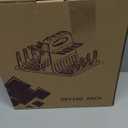 High Capacity Drying Rack with 5pcs Brushes, Deluxe Countertop Drying Rack, Universal Drying Station, Baby Bottle Drying Rack with Bottle Brushes, White