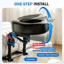 Massage Headrest for Bed, Massage Table Face Down Pillow Kit, Armrest Shelf & Face Cradle Cover