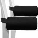 SPRING SEAON Forearm Crutch Pads - Cushions for Hands, Covers, Padding for Crutches - Set of 2 Accessories (Black)