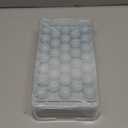 WIBIMEN Ice Cube Tray with Lid and Bin - Round Ice Trays for Freezer with Lid - Ice Cube Trays for Freezer with Ice Container (0.8"-2PACK Blue)