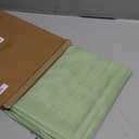 OWENIE Sheer Curtains 84 inches Long 2 Panels Set for Bedroom Living Room, Soft Solid Living Room Rod Pocket Light Filtering Curtains, 2 Pcs Each 42 W x 84" L, Light Green