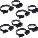 Double Gripping Nylon Hose Clamps, Snap Grip Nylon Plastic Hose Clamps, 31.5-34mm (1.25inch), 12pack