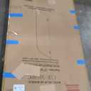 Bathtub Shower Door, 30" W X 58" H Fixed Tub Glass Panel with Clamps, 1/4"(6mm) Clear Tempered Frameless Shower Glass Door, Tub Shower Doors in Polished Chrome Finish (Silver)