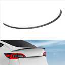 BASENOR Upgrade Tesla Model Y Pro Spoiler ABS Material Rear Spoiler Wing OEM (Matte Carbon Fiber) Rear Trunk Lip [Proprietary Design] Custom Fit 2020-2024 Model Y Pro Accessories