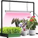 2ft Tabletop Grow Light Stand for Indoor Seed Starting | 24W Full Spectrum LED Plant Light, Height Adjustable, for Seedlings, Succulents, Microgreens, Large 29.5x18.3x26.0in