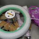 RULLY 12 14 16 Inch Girls Bike with Doll Seat Basket and Training Wheels for 2-6 Years Children