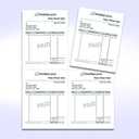 NextDayLabels - 8-1/2 x 11 Blank Perforated Paper, 24# Paper Perforated in 4 pcs, 4 Per UP Page Perforated Paper - 500 Sheets/Ream, Item #1689