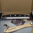 Large Pizza Peel 16 inch - Extra Large Metal Pizza Peel with 14 inch Stainless Steel Pizza Cutter Rocker, Pizza Paddle with Folding Handle (13"x16" with 14" Cutter)