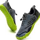 WateLves Water Shoes Men Women Beach Barefoot Aqua Socks Breathable Wide Swim Outdoor Walking Anti Slip Pool Shoes for Hiking Kayaking Diving Surfing (C-grey/Green)