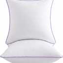 20x20 Pillow Inserts Set of 2  Hypoallergenic Square Pillow Inserts, Oeko-TEX Certified Virgin Fiber Filling, Machine Washable (Purple)