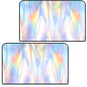 Holographic Rear Car Window Shades, Magnetic Car Side Window Covers, Blackout Auto Privacy Curtains for Blocking Sunlight, Camping, Napping, Sleeping, Breastfeeding (Rear)