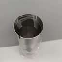 4 Exhaust Pipe, Flared End T304 Stainless Steel Straight Tubing, Polished Universal Connector Adapter 4 Inch ID to OD 4" ss Ailpipe 17.3" Length,Car Motorbike Truck Exhaust System,Slip Fit Connector